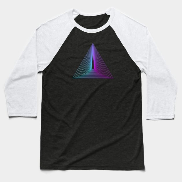 Geometric Abstract, Shapes, Artwork, Creative Design, Geometric Pattern Baseball T-Shirt by Utopia Shop